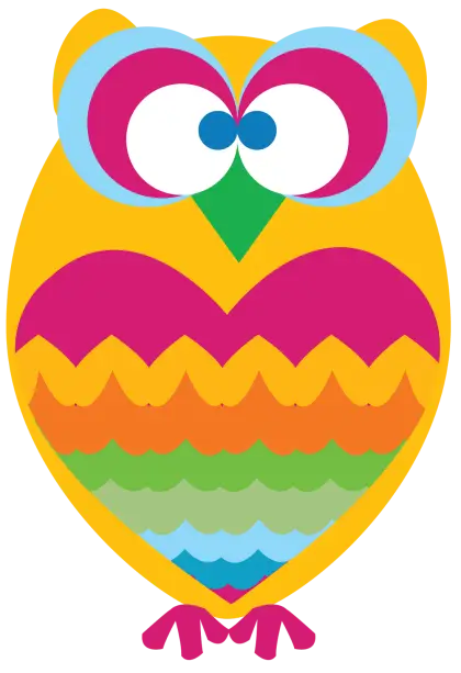 Colorful Cartoon Owl
