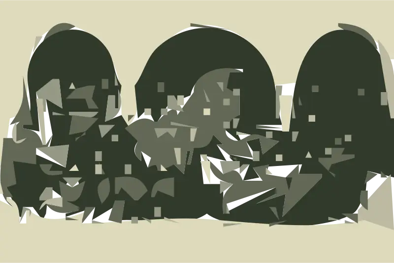 Abstract Mountain Landscape