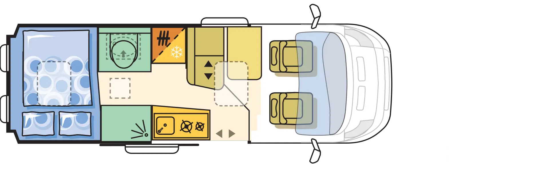 Detailed RV Floor Plan for Travel Enthusiasts