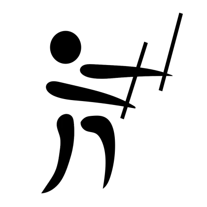 Fencing Icon in Minimalistic Design