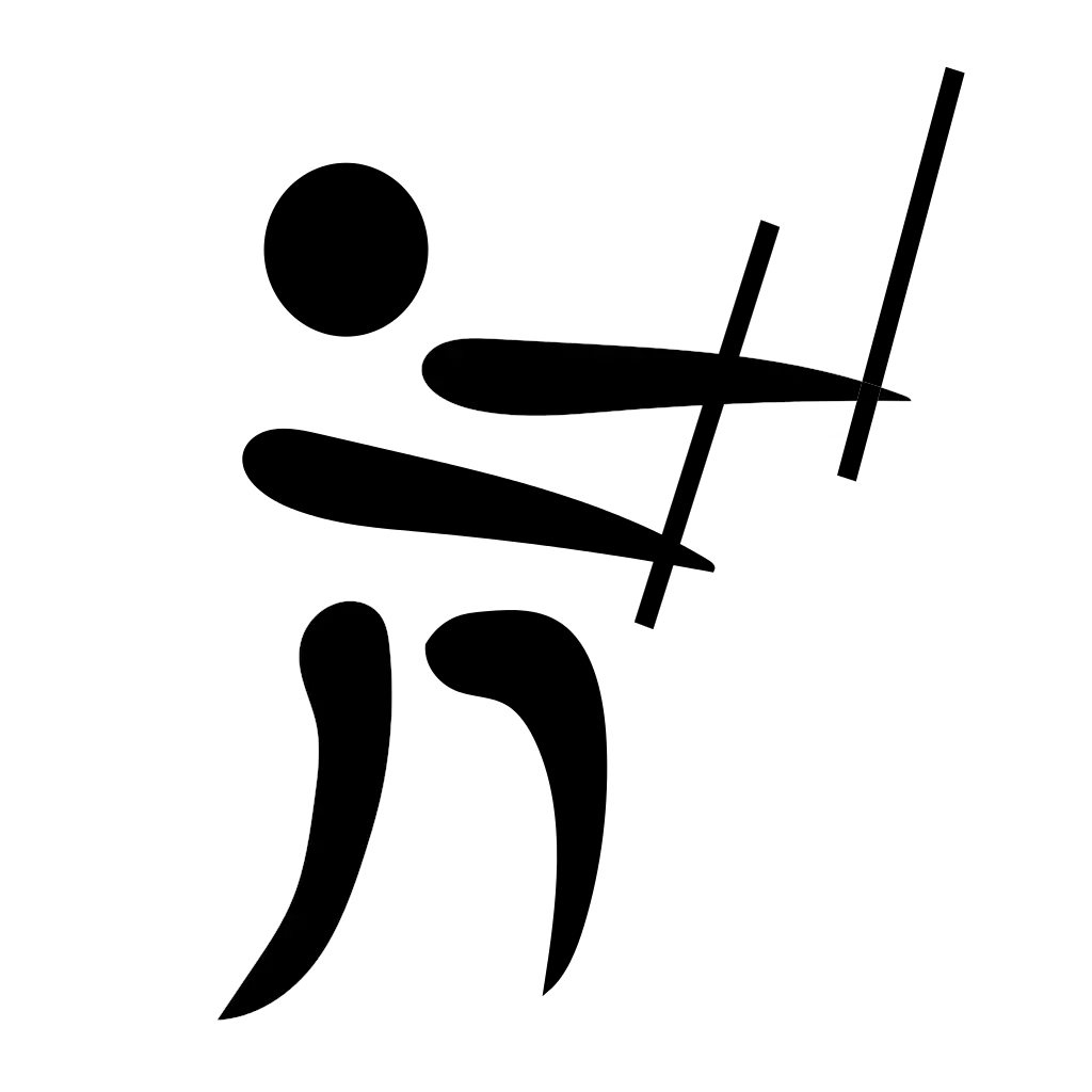 Fencing Icon in Minimalistic Design