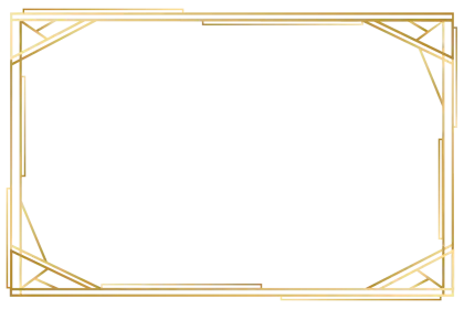 Gold Geometric Frame Design