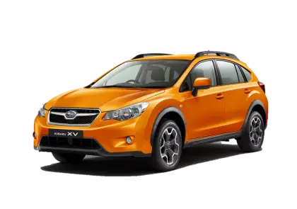 Bright Orange SUV Illustration