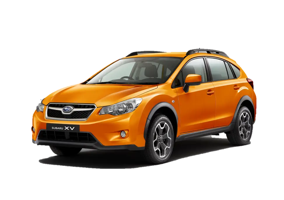 Bright Orange SUV Illustration
