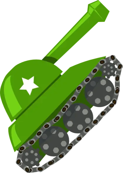 Green Cartoon Tank