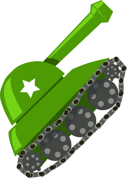 Green Cartoon Tank