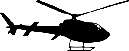 Silhouette of a Helicopter