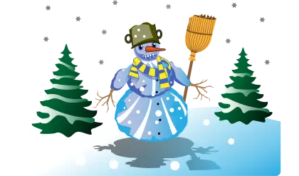 Snowman in Winter Wonderland