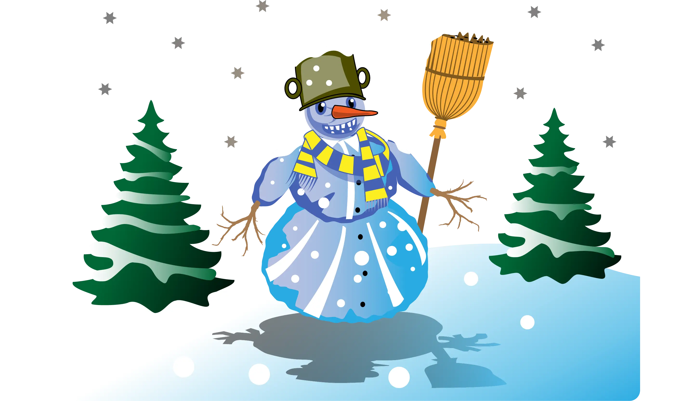 Snowman in Winter Wonderland