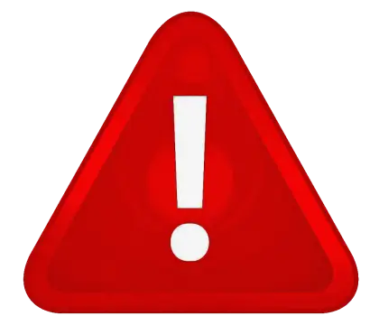 Red Warning Sign with Exclamation Mark