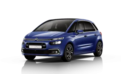 Stylish Blue Compact Hatchback Car