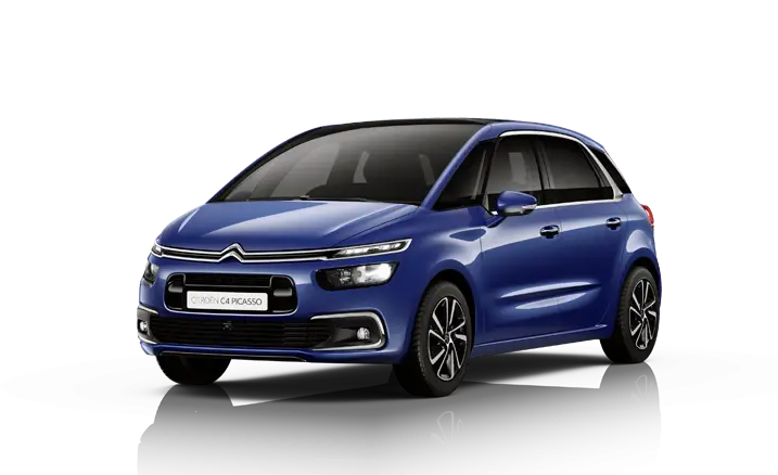 Stylish Blue Compact Hatchback Car