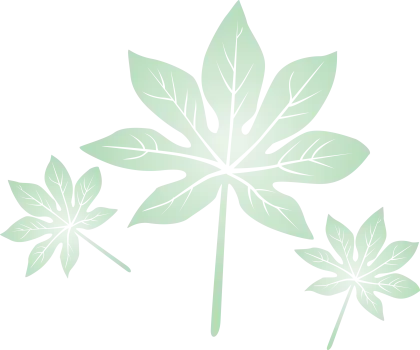 Green Nature-Themed Leaves Illustration