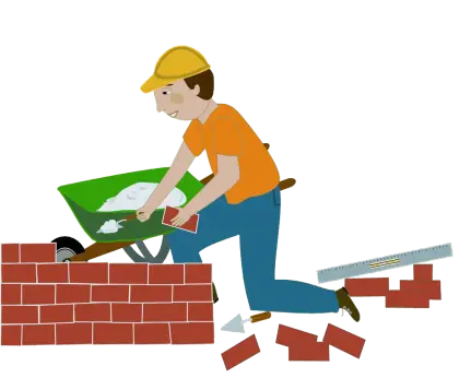 Bricklayer at Work