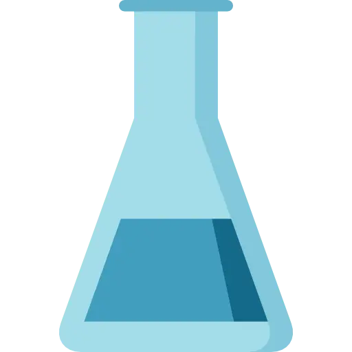 Blue Laboratory Flask Illustration