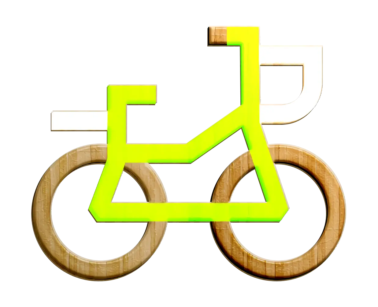 Bright Minimalist Bicycle Icon