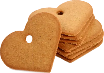Heart-shaped Cookies Stack