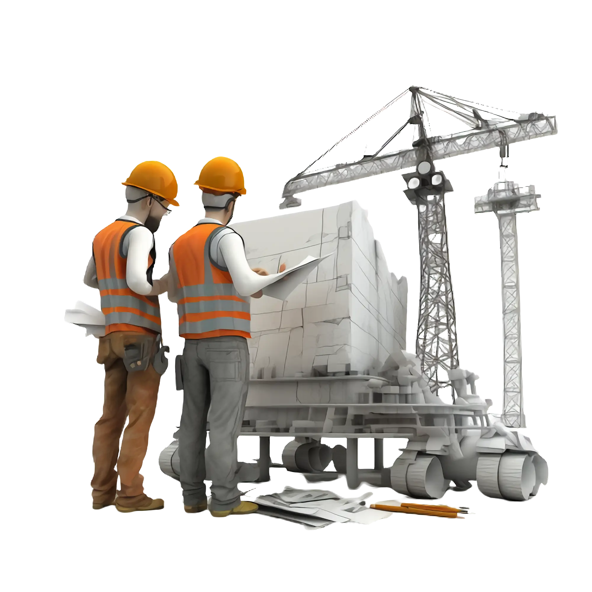 Engineers Planning at Construction Site