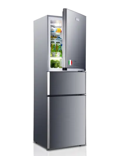 Silver Refrigerator with Open Door