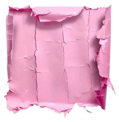 Ripped Pink Paper Texture with Torn Edges