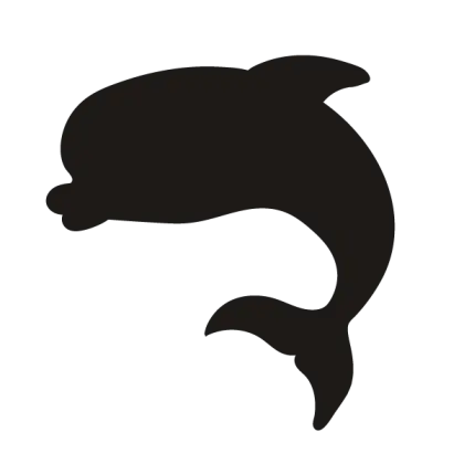 Black Dolphin Silhouette