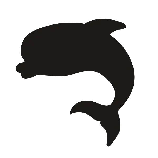 Black Dolphin Silhouette