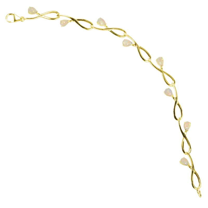 Elegant Gold Bracelet with Crystal Detailing