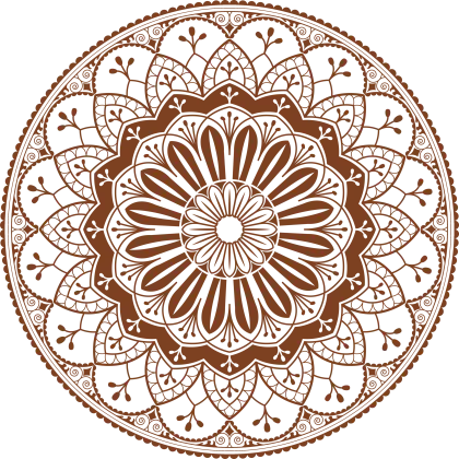 Intricate Brown Mandala Design
