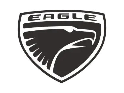 Eagle Logo in Black and White Design
