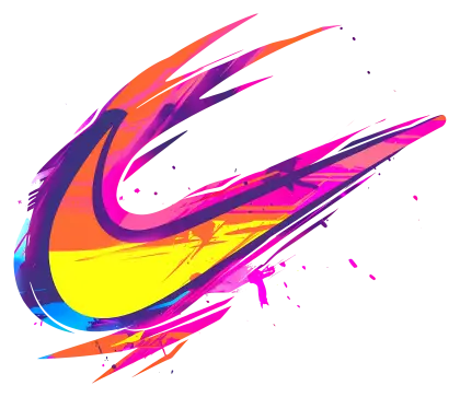 Colorful Abstract Nike Logo