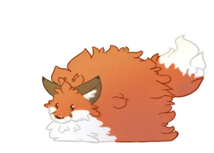 Fluffy Cartoon Fox