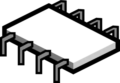 Microchip Illustration for Technology Concept