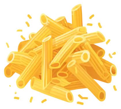 Pile of Uncooked Macaroni Pasta
