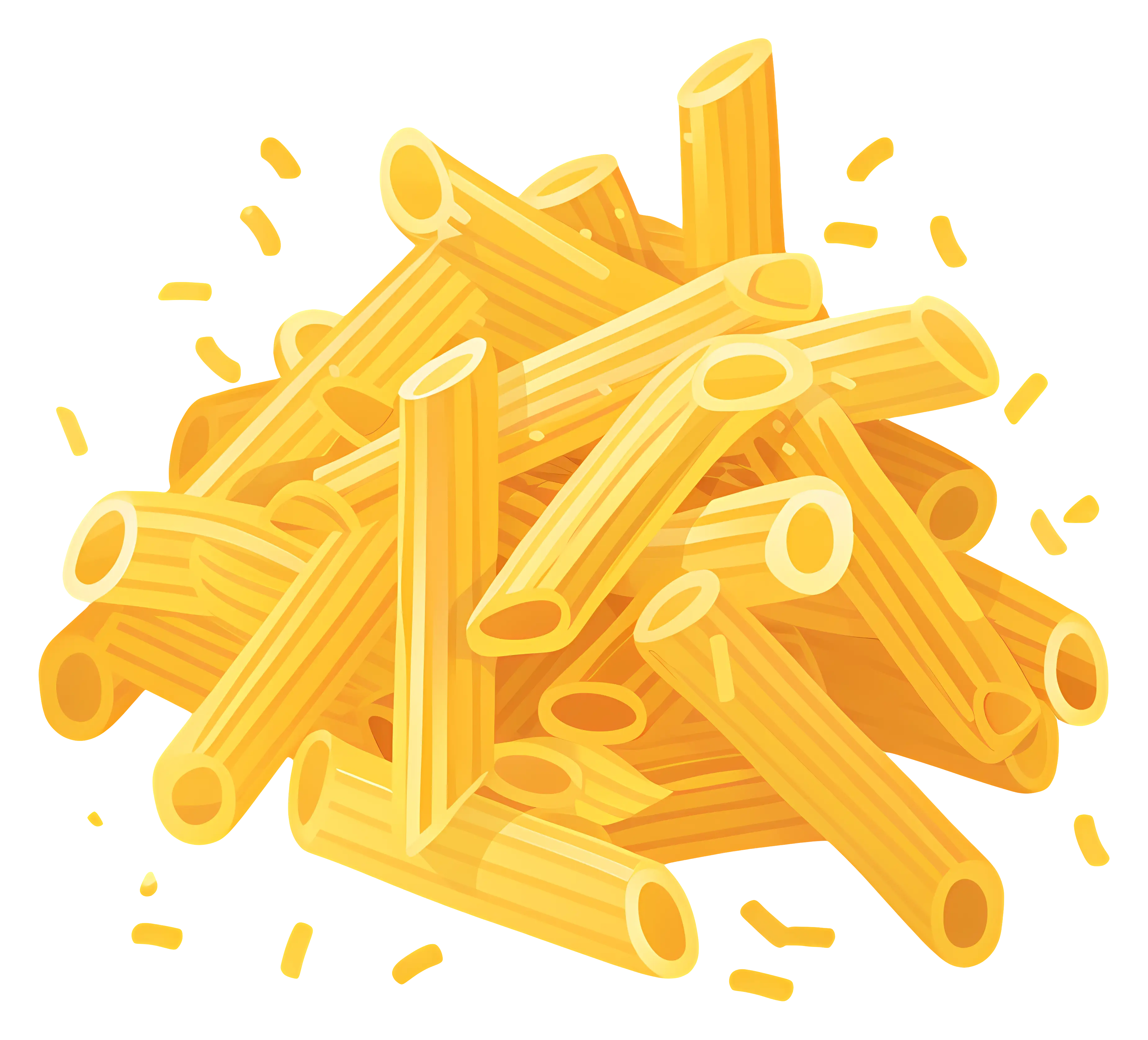 Pile of Uncooked Macaroni Pasta