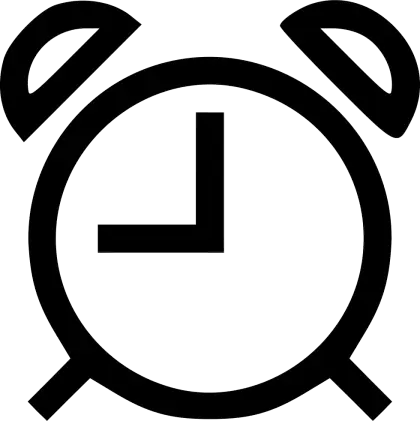 Alarm Clock Icon Illustration