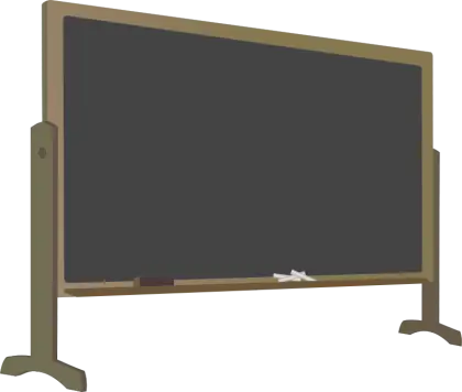 School Blackboard with Chalk