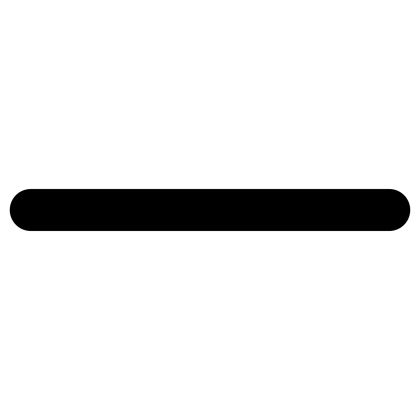 Simple Black Horizontal Line Icon