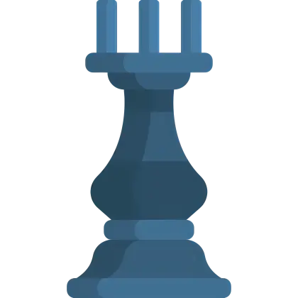 Blue Chess Piece