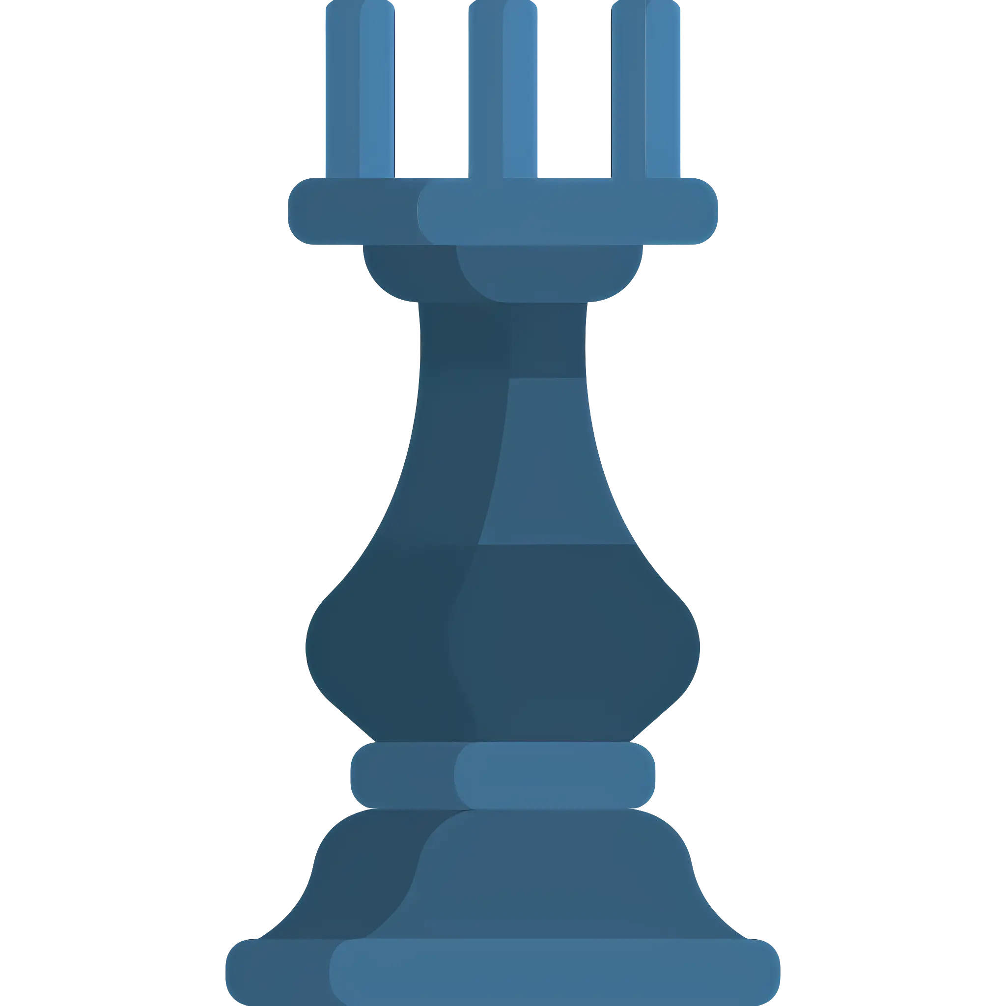 Blue Chess Piece