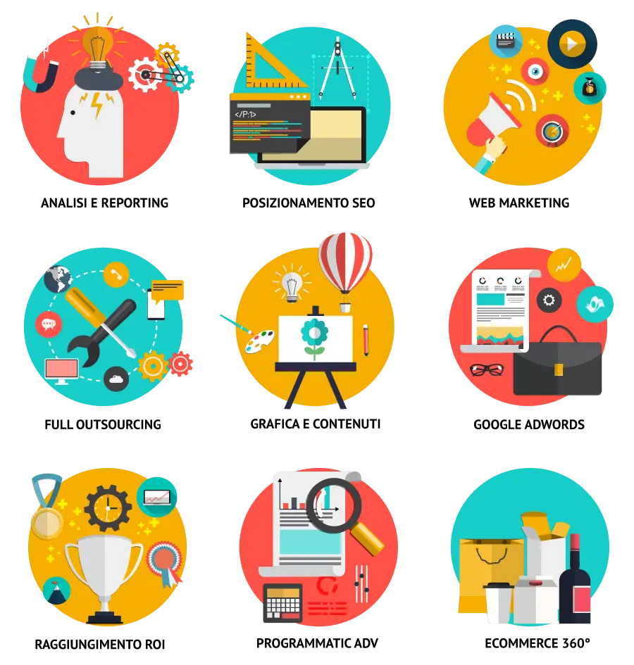 Digital Marketing Icons Set