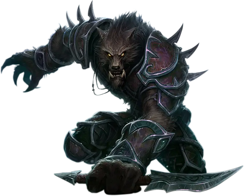 Armored Werewolf Fantasy Warrior