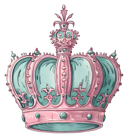 Exquisite Decorative Crown Illustration