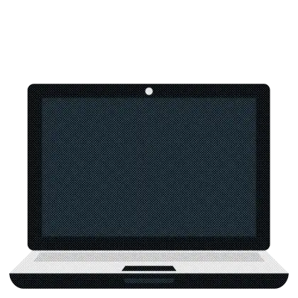 Black Laptop Icon Illustration