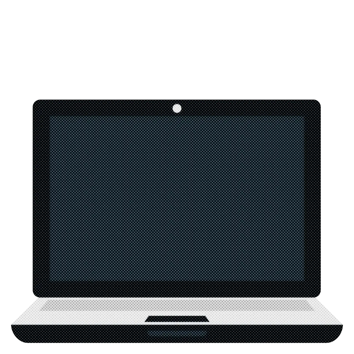 Black Laptop Icon Illustration