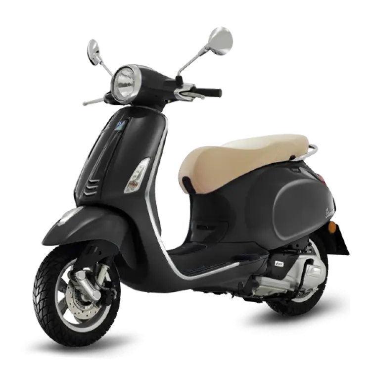 Stylish Black Motor Scooter