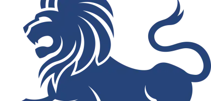 Blue Lion Drawing