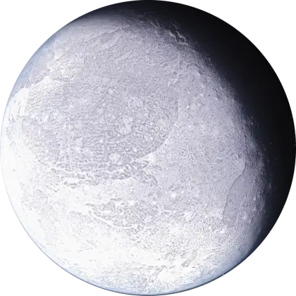 Icy Planet in Outer Space