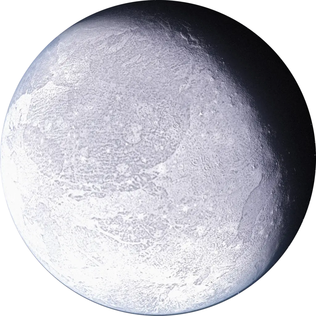 Icy Planet in Outer Space
