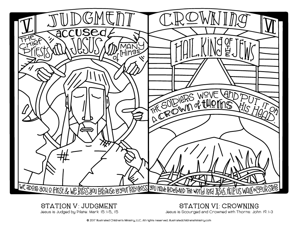 Jesus Judgment and Crowning Illustration