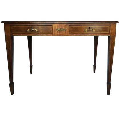Elegant Wooden Table with Drawers
